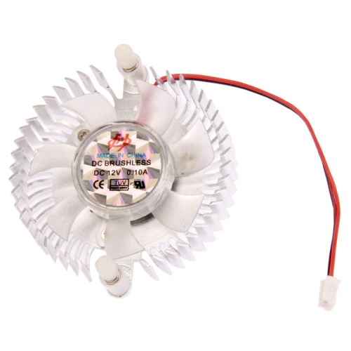 55mm 2-pin VGA Card Cooling Fan (Screw distance: 55mm) - Click Image to Close